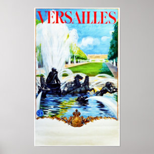 Versailles, France, Poster Vintage voyage