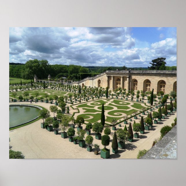 Versailles Gardens Orangerie France Poster (Devant)
