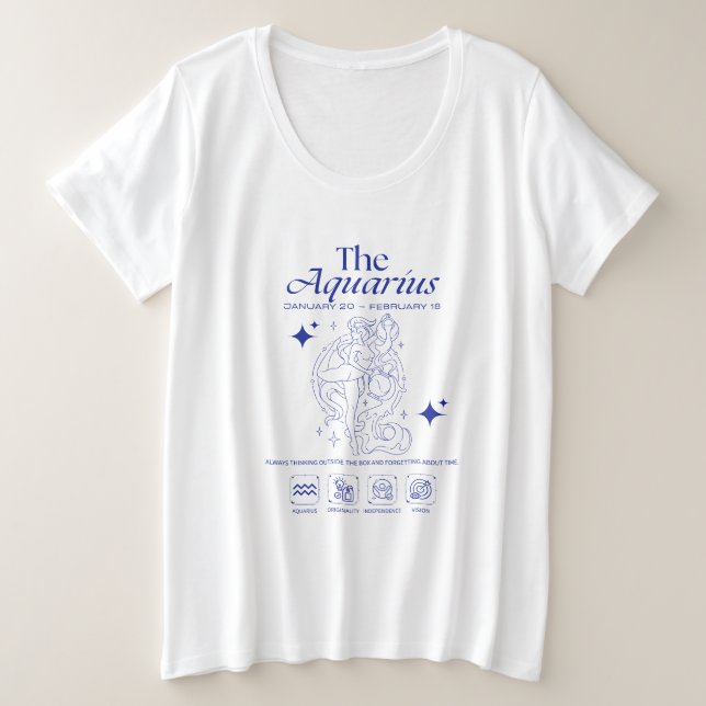 Verseau Zodiaque Originalité Astrologie Dessin au  (Design devant)