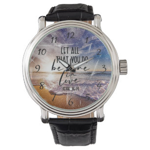 Verset Bible Montre En Cuir