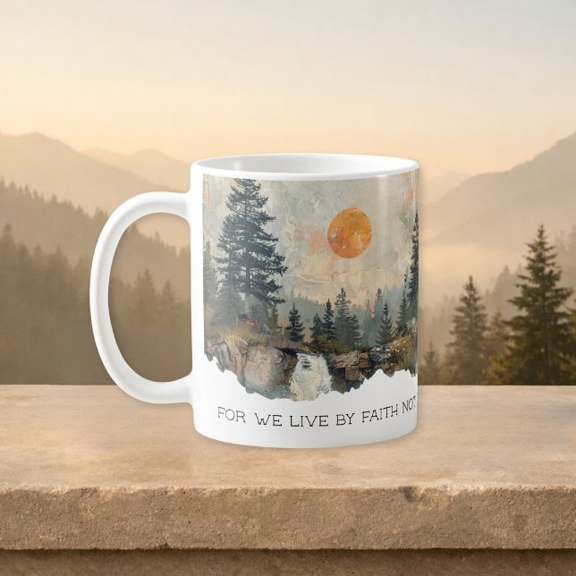 Verset Biblique 2 Corinthiens 5:7 Mug Rivière de F (Créateur téléchargé)