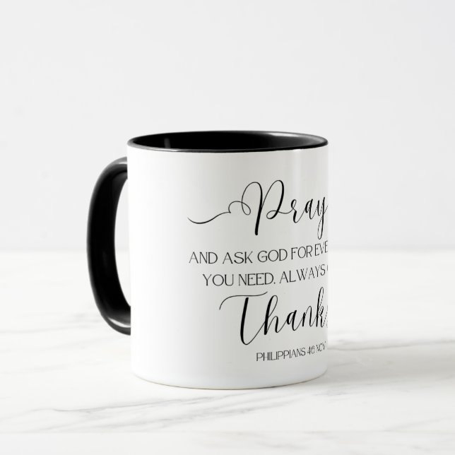 Verset biblique sur Mug (Devant gauche)