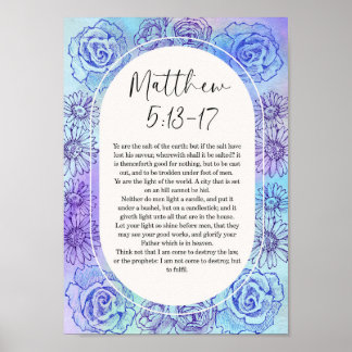 Verset de la Bible de Matthew en décoration murale