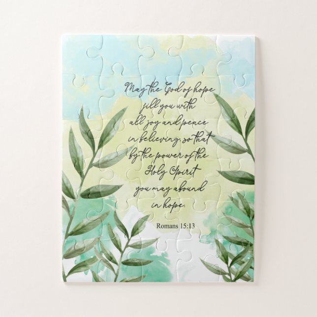 Verset de la Bible en puzzle (Vertical)