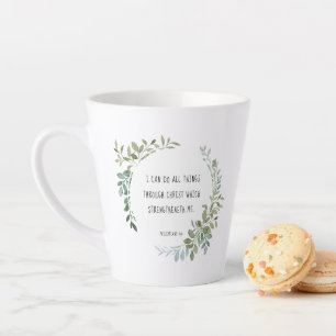 verset de la Bible, Philippiens 4:13 Mug de café
