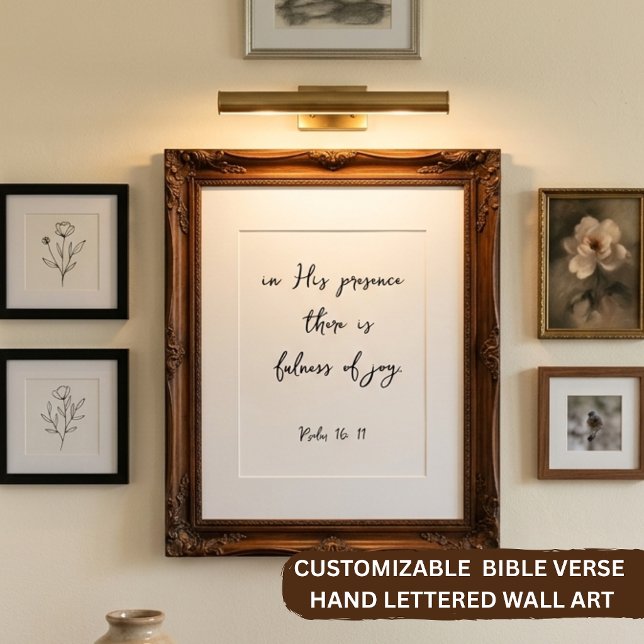 Verset de la Bible Psaume 16:11 Impression de Écri (Créateur téléchargé)