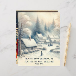 Versets de la Bible d'hiver Carton d'artisanat en 