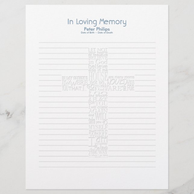 Versets de la Bible Page de remplissage du livre f (Devant)