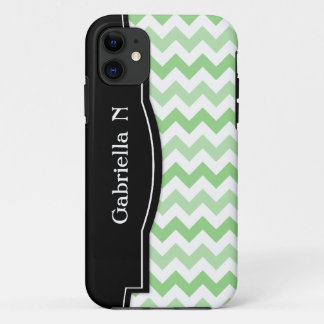 Vert 2 Tone Chevron Black Frame iPhone 5 coque