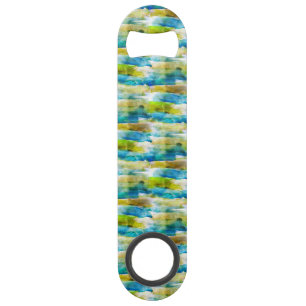 Vert abstrait d'aquarelle, bleu