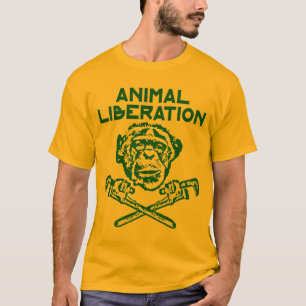 Vert animal de T-shirt de libération