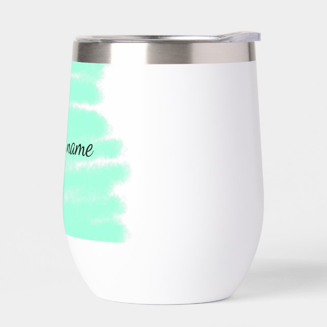 Vert aquarelle ajouter nom message texte lancer (Gauche)