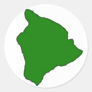 Vert autocollant Grande île