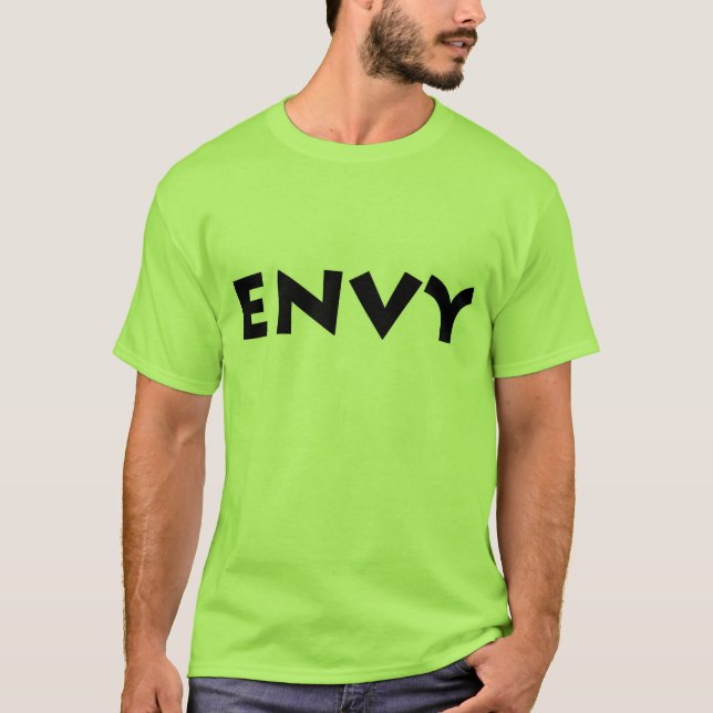 Vert avec le T-shirt d'envie (Devant)