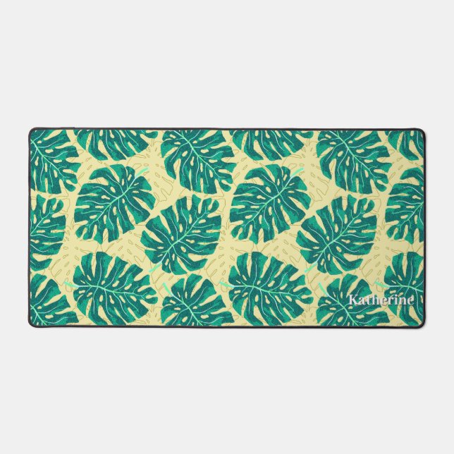 Vert beige palmier tropical (Recto)