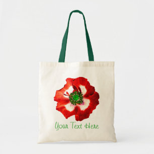 Vert blanc rouge de pavot sac fourre-tout aux "vos