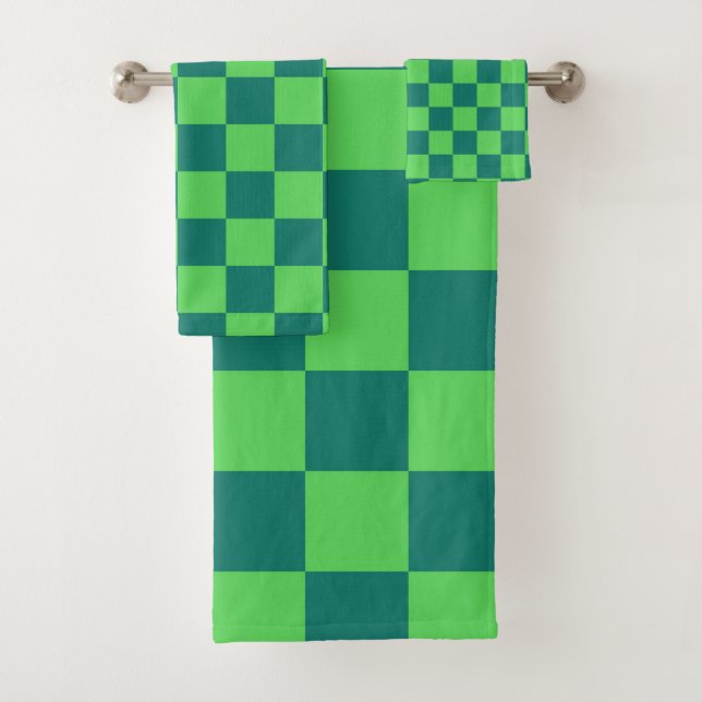 Vert bleu À damiers En vichy Motif (En situation)