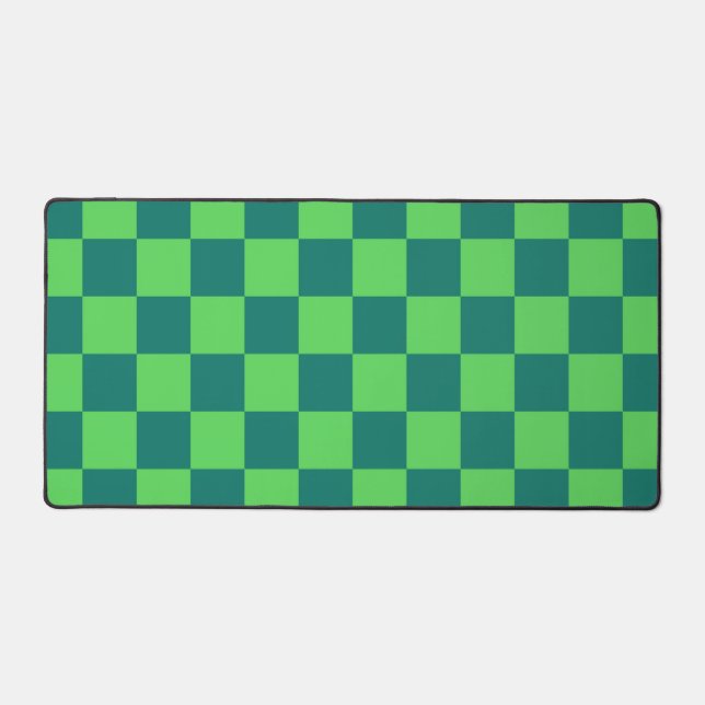 Vert bleu À damiers En vichy Motif (Recto)