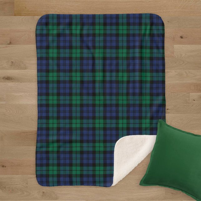 Vert Bleu Montre Noir Plaid Rustique (Créateur téléchargé)