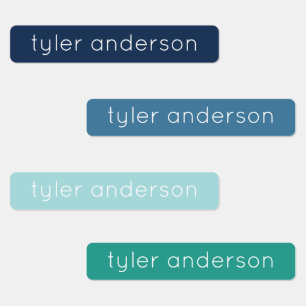 Vert Bleu Skinny imperméable Étiquettes de l'enfan