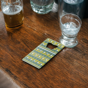 Vert bleu traditionnel Motif tribal