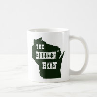 vert cassé de tasse de klaxon