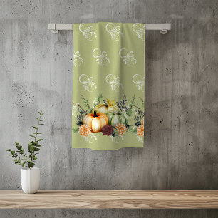 Vert Citrouille Automne Aquarelle Thanksgiving Bai