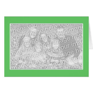 Vert clair avec bordure blanche pour Carte photo