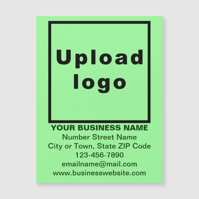 Vert clair Carte de visite magnétique de 4,25 po x (Devant)