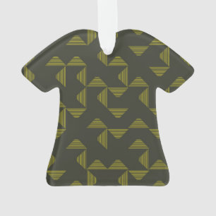 Vert, cool, unique, triangles tendance motif