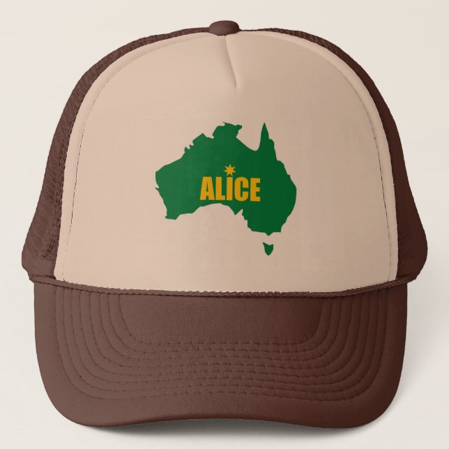 Vert d'Alice Springs et casquette de carte d'or (Devant)