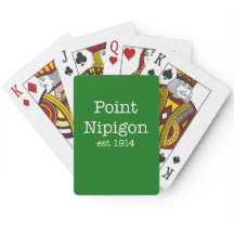 Vert de cartes de jeu de Nipigon