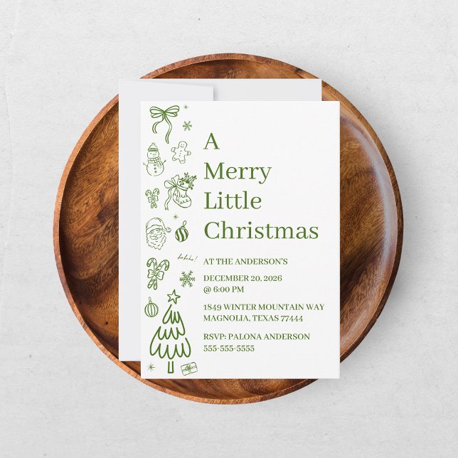 Vert Doodle Dessiné à la Main de Manière Fantaisis (Créateur téléchargé)