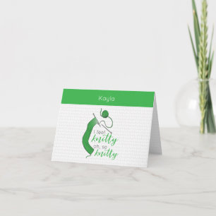 Vert Éblouissant Je Me Sens Knitty, Oh Tellement S