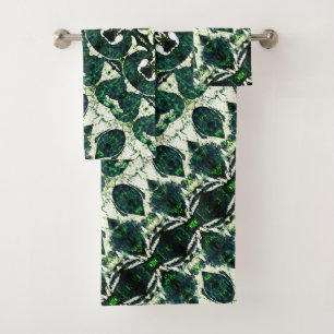 vert émeraude brut répété sous texture blanche t