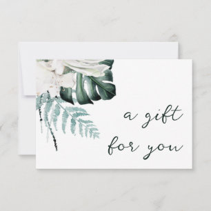 vert émeraude fleurs blanches certificat cadeau
