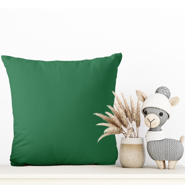 Vert émeraude moyen classique - Oreiller à lancer (Créateur téléchargé)