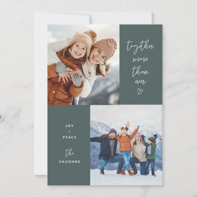 Vert Ensemble Plus Que Jamais Carte De Vacances 2  (Devant)