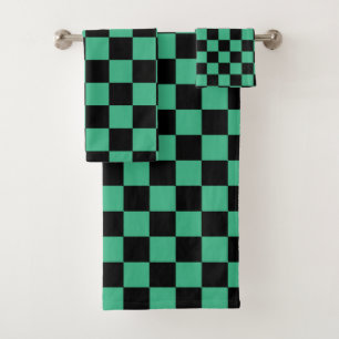 Vert et noir Checkered d'Aqua