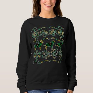 Vert Et Or Labrador Vilain Sweat De Noël