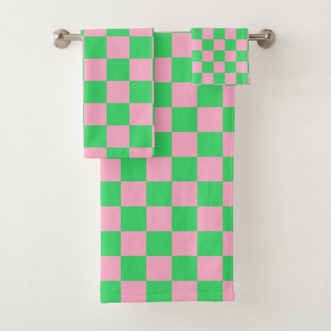 Vert et rose Checkered (En situation)