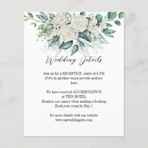Vert eucalyptus blanc roses détails mariage