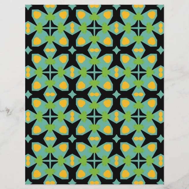 Vert floral moderne SCV 14 (Devant)