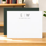 Vert foncé Élégant minimaliste moderne Merci<br><div class="desc">Express gratitude avec style en utilisant nos Cartes de Remerciements Monogramme minimaliste Élégant Moderne Classique. Conçues avec soin, ces cartes allient élégance intemporelle et minimalisme contemporain, ce qui en fait le choix idéal pour transmettre votre appréciation. Réalisées avec précision et attention aux détails, ces cartes de remerciement ne sont pas...</div>