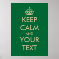 Vert garder calme poster modèle | Personnalisable