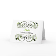 vert noir & blanc Chic Business Merci Cartes