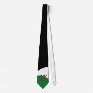 Vert Pays de Galles blanc rouge de cravate de