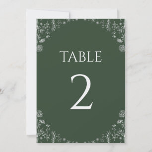 Vert sage   Mariage botanique Fleur sauvage tiré