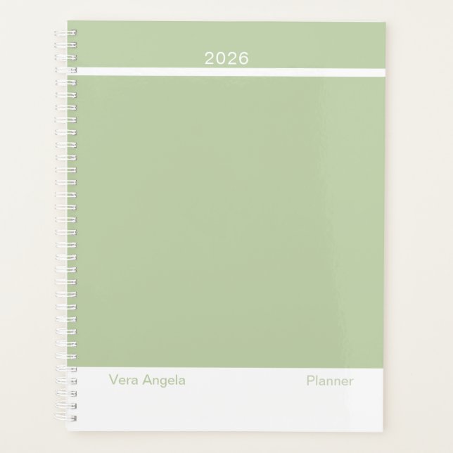 Vert sauge agencement moderne grand (Devant)