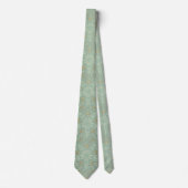 Vert sauge et cravate classique de mandala d'or (Devant)